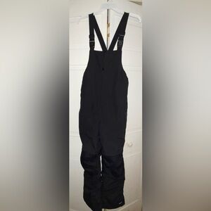 Lands' End Grow-A-Longs Youth Black Snow Bibs Size 12